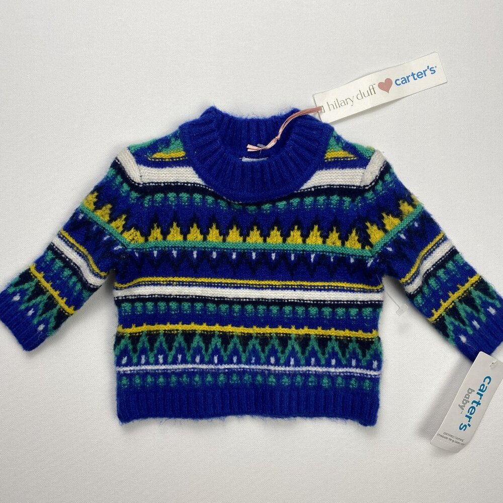 NWT Hilary Duff Carter Stripe Knit Newborn Sweater